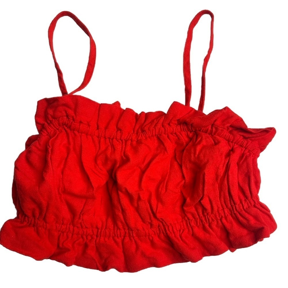 Wild Fable Red Crop Tube Top  Strap Women’s  choose size 👇